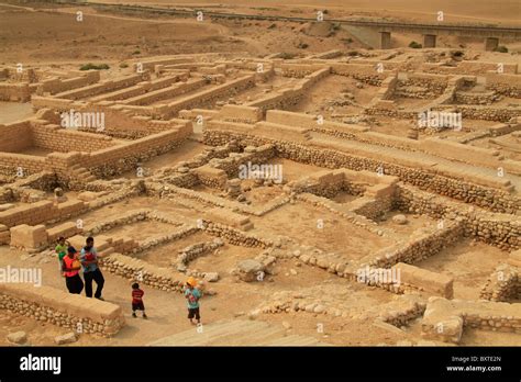 Israel, Negev, Tel Beer Sheba, UNESCO World Heritage Site Stock Photo ...