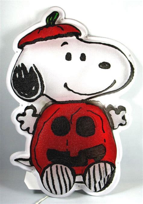 Snoopy Cordless LED Lighted Halloween Window or Table Decor ...