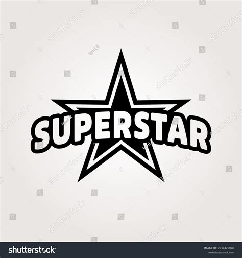 Superstar Sign Symbol Illustration Vector Stock Vector (Royalty Free ...