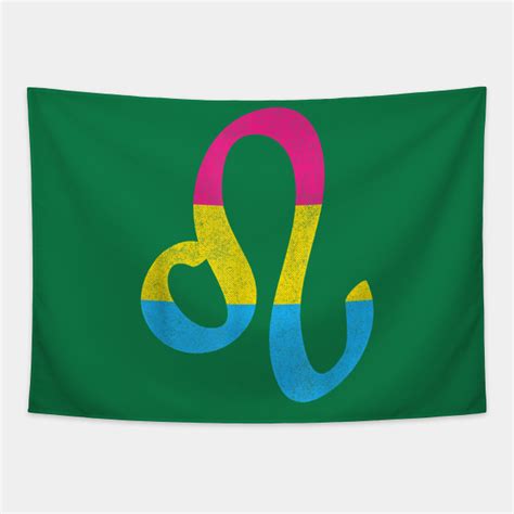 Pansexual Pride Flag Leo Zodiac - Gift For Leo Zodiac - Tapestry | TeePublic