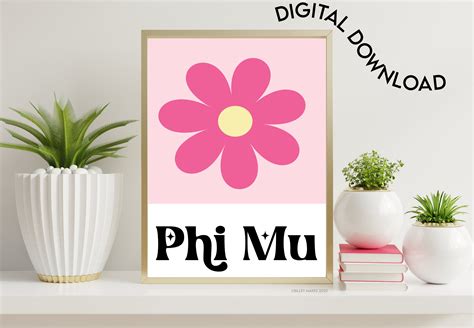 Phi Mu Printable Poster Digital Download - Etsy