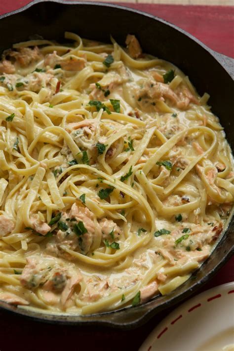 Salmon Fettuccine Alfredo - Marla Meridith