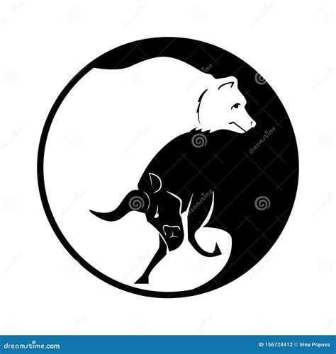 Bear and Bull Vector Logo. Players on Exchange. Bulls and Bears Traders ...