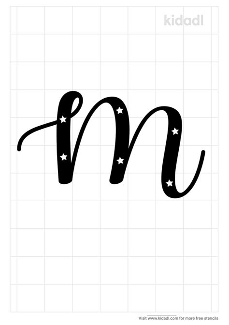 Graffiti M Stencils | Free Printable Letters Stencils | Kidadl and Letters Stencils | Free ...