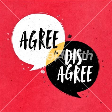 Agree to Disagree Title Graphics Set Social Media | Clover Media