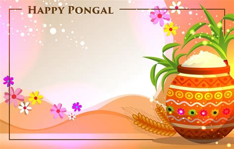 Happy Pongal Festival Background 4594724 Vector Art at Vecteezy