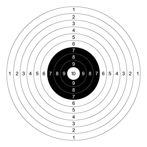 gun shooting paper targets vector with white background 2305410 Vector Art at Vecteezy