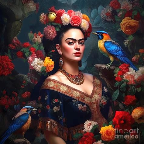 Frida Kahlo Self Portrait 5 Painting by Mark Ashkenazi - Pixels