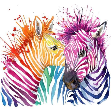 Image result for rainbow zebras | Zebra art, Pop art animals, Zebra painting