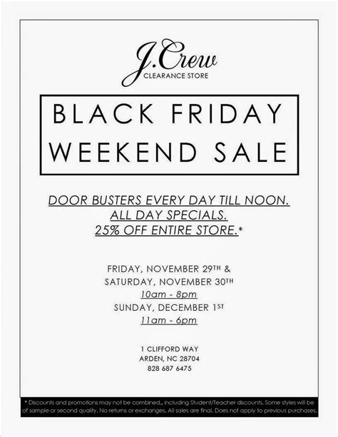 J.Crew Aficionada: J.Crew Clearance Store Black Friday Weekend Sale