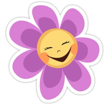 Cute, happy, laughing flower sticker. Happy Flowers, Tweety, Planner Stickers, Minnie, Clip Art ...