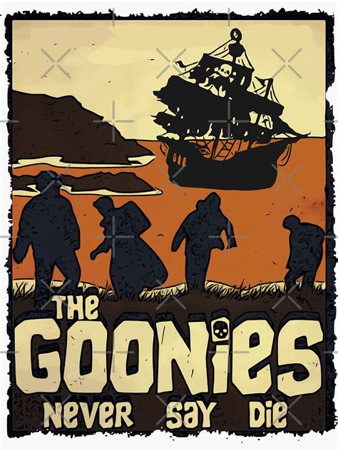 "The Goonies Movie Poster" Sticker for Sale by alessiofano | Redbubble