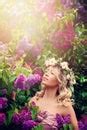Woman With Flowers In Hair Free Stock Photo - Public Domain Pictures