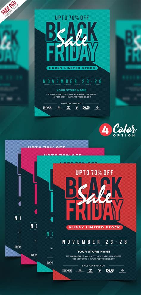 Free Black Friday Sale Flyer PSD | PSDFreebies.com