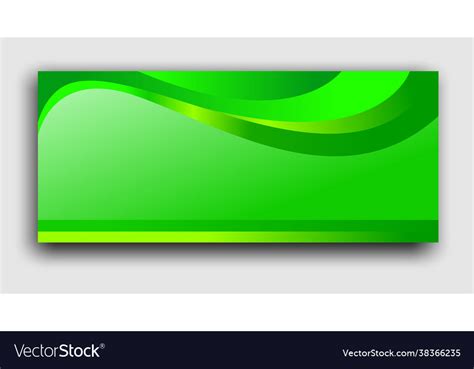 Green banner background Royalty Free Vector Image