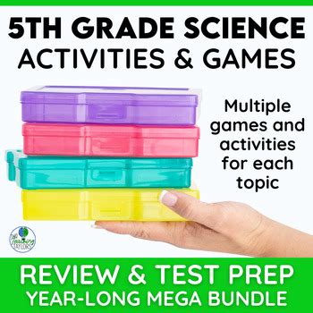 5th Grade Science Review Centers, Activities, & Games | Science Test Prep BUNDLE