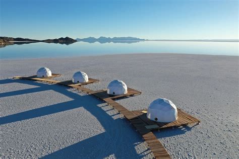 Glamp on the Bolivian Salt Flats at Kachi Lodge