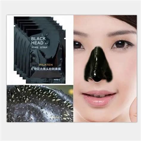 Black Head EX pore strip Nose Pore Mineral Mud Membranes Clay peel Mask Strips Nose Blackhead ...