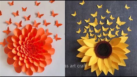 How To Make Paper Flowers Decorations For Walls | Best Flower Site