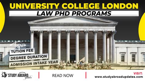 University College London Law PHD Programs