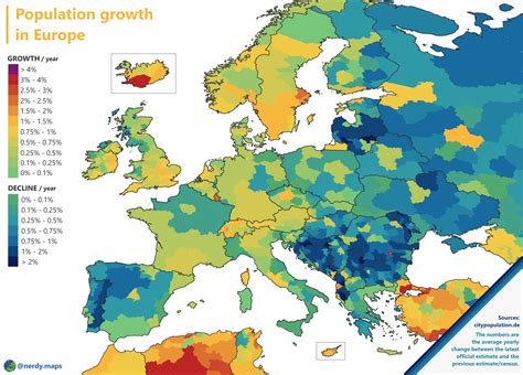 Population growth in Europe : r/europe