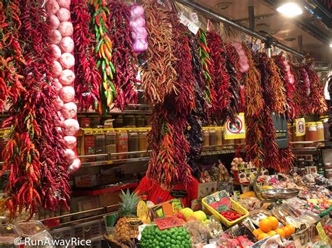 La Boqueria Market - World-Famous Public Food Market in Barcelona, Spain