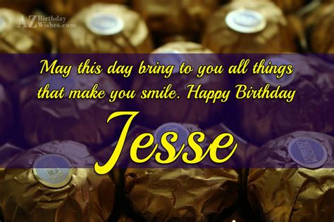 Happy Birthday Jesse - AZBirthdayWishes.com