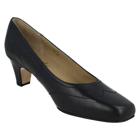 Ladies Equity Wide Fitting Court Shoes Alison | eBay