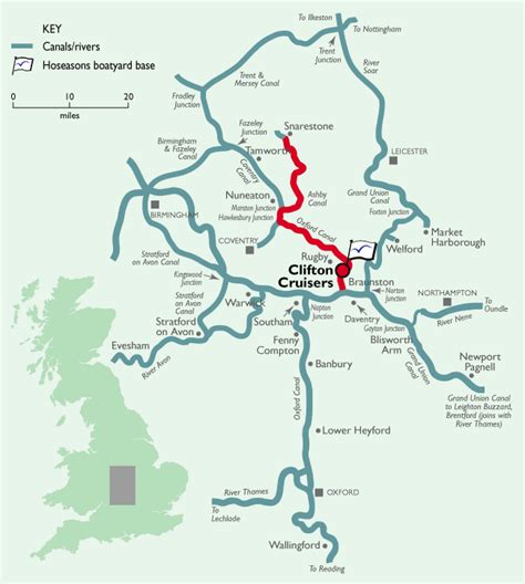 √ Bridgewater Canal Map Route