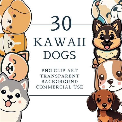 30 Cute Kawaii Dogs Dog Pups Clipart Kawaii Dogs Clipart Cute Dogs Puppies Clipart Kawaii ...