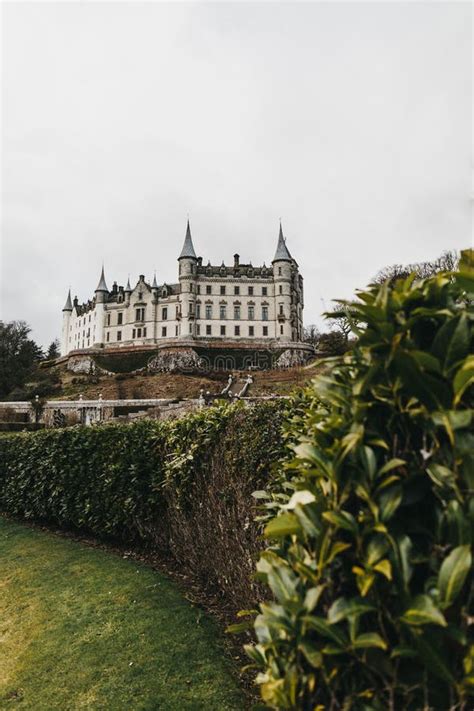 View of Dunrobin Castle in Golspie, Scotland. Stock Image - Image of ...