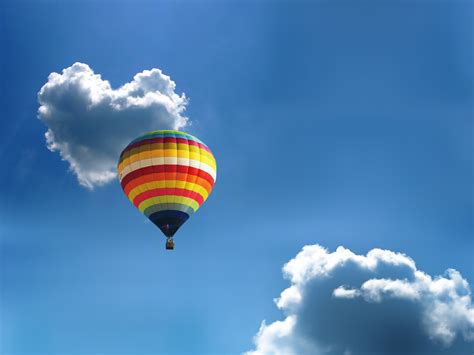 Wallpaper : sky, hot air balloons, clouds, heart 1920x1440 - Hawks7er - 1418757 - HD Wallpapers ...