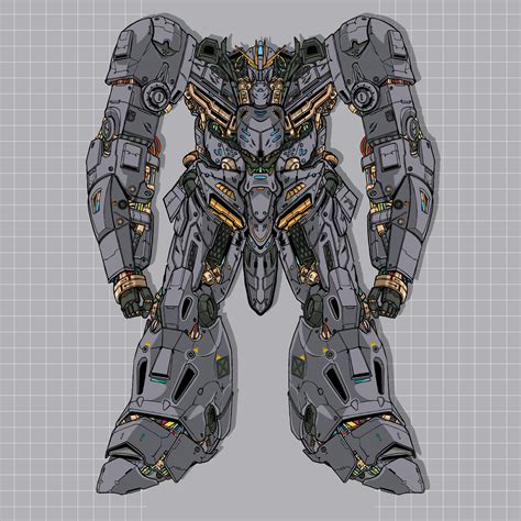 Premium Vector replica mecha robot builded by head arm body leg weapon illustration 13381584 ...