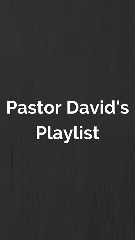 Today Pastor David is listening to Andy Grammer's "Wish you Pain" and ...