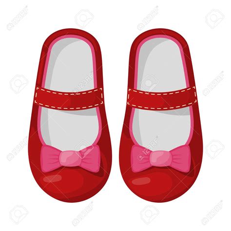 baby girl shoes vector - Clip Art Library