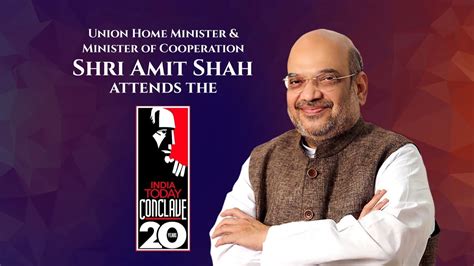 Union Home Minister & Minister of Cooperation Shri Amit Shah attends the 'India Today Conclave ...