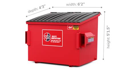 4-Yard Commercial Dumpster Rental | WIN Waste