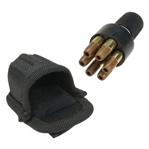 Tactical Revolver Speedloader Pouch - Black | Golden Plaza