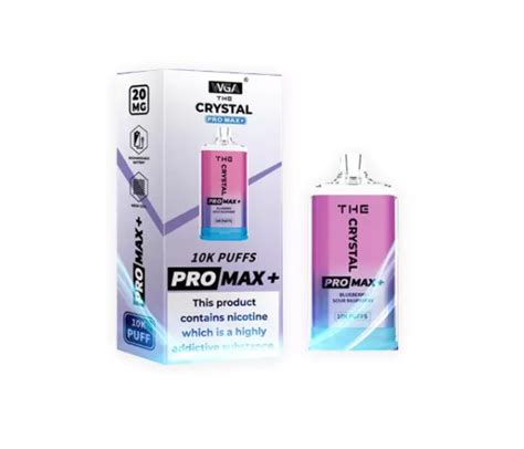 Crystal Pro Max 10k Puffs Disposable Vape Device 10 Pack - UK Vape Deals