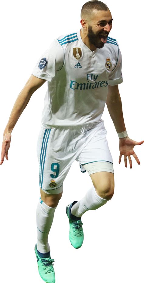 Karim Benzema Real Madrid football render - FootyRenders