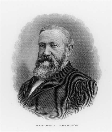 Benjamin Harrison 23rd Us President Drawing by Mary Evans Picture Library