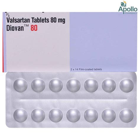 Diovan 80 Tablet | Uses, Side Effects, Price | Apollo Pharmacy