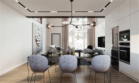 Townhouse interior design on Behance