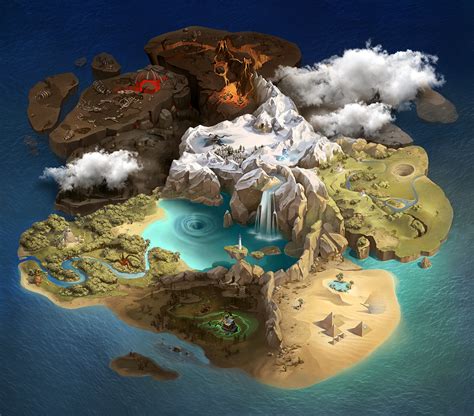 Game Backgrounds World Map on Behance Dnd World Map, Fantasy World Map, Fantasy Map, World Map ...