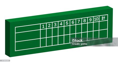 Baseball Scoreboard Isolated Vector Illustration Stock Illustration - Download Image Now ...