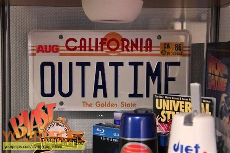 Back To The Future OUTATIME license plate replica movie prop