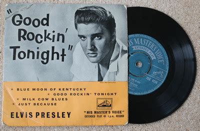 popsike.com - ELVIS PRESLEY 'GOOD ROCKIN TONIGHT EP 7EG8256 GREEN HMV ...