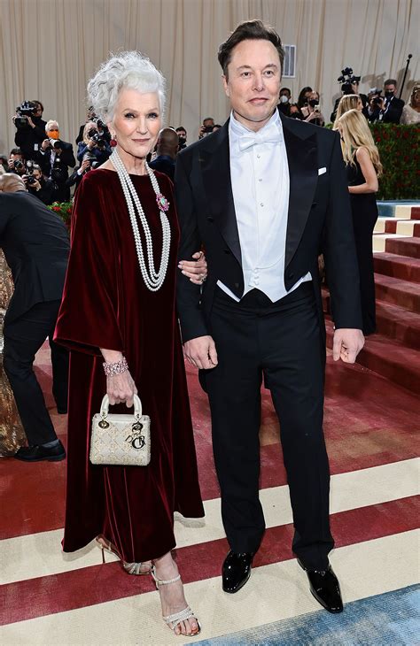 Elon Musk Walks 2022 Met Gala Carpet with His Mother Maye