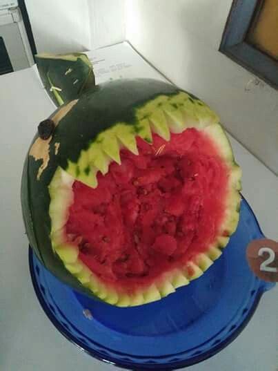 Shark Watermelon Carving