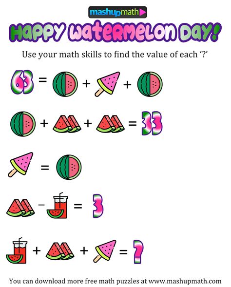 Math Logic Puzzles With Answers New Years Eve Riddles Riddle Picture ...